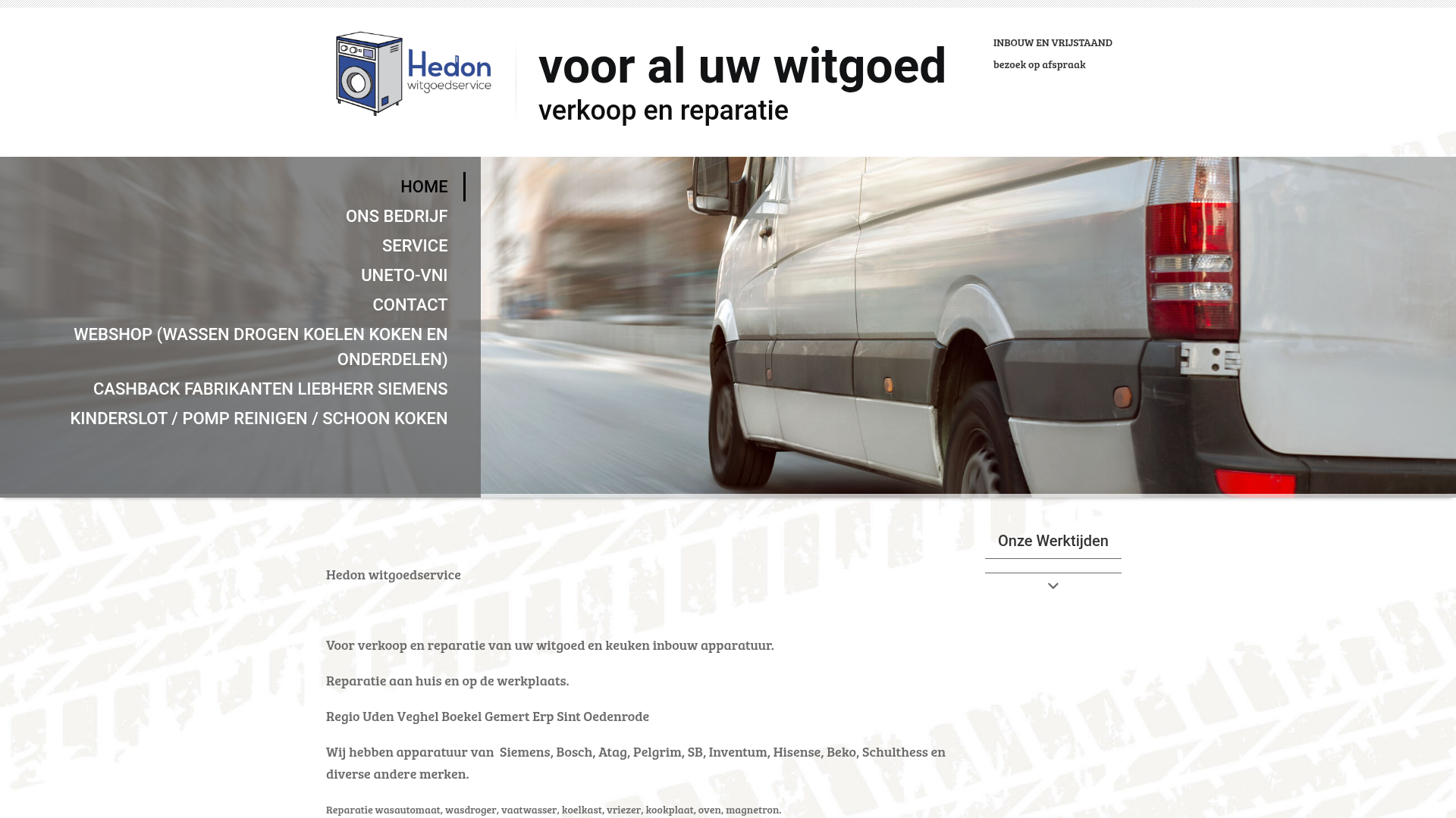 Screenshot van hedonwitgoed.nl