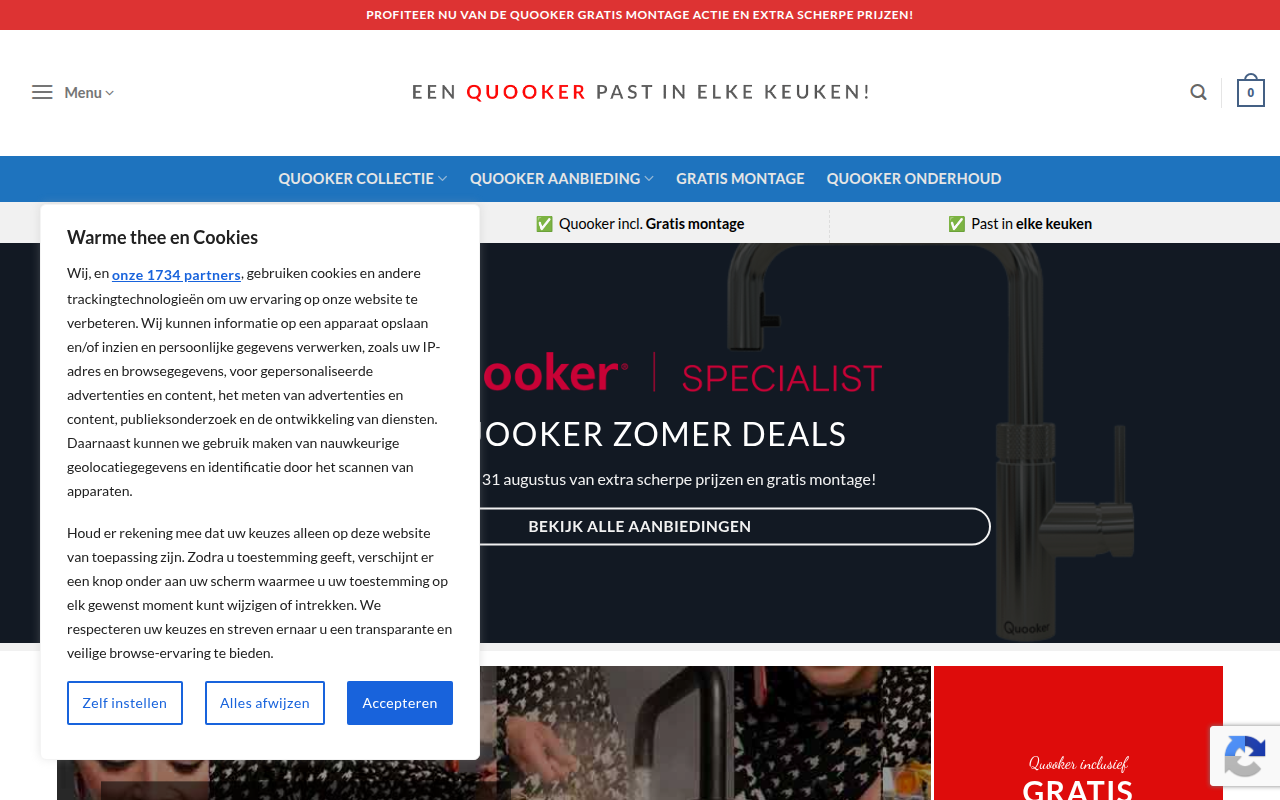 Screenshot van heetwaterkraan.com