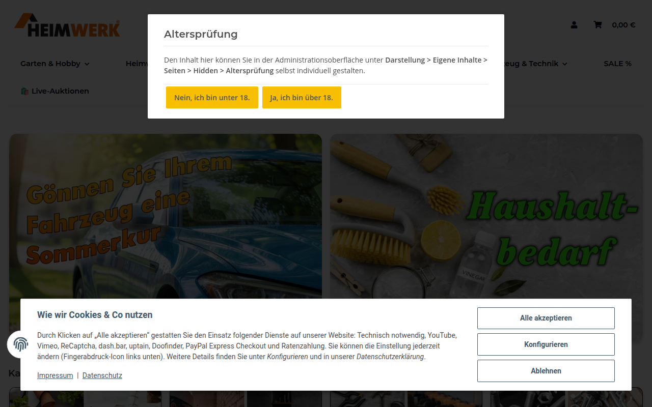 Screenshot van heimwerk-shop.com