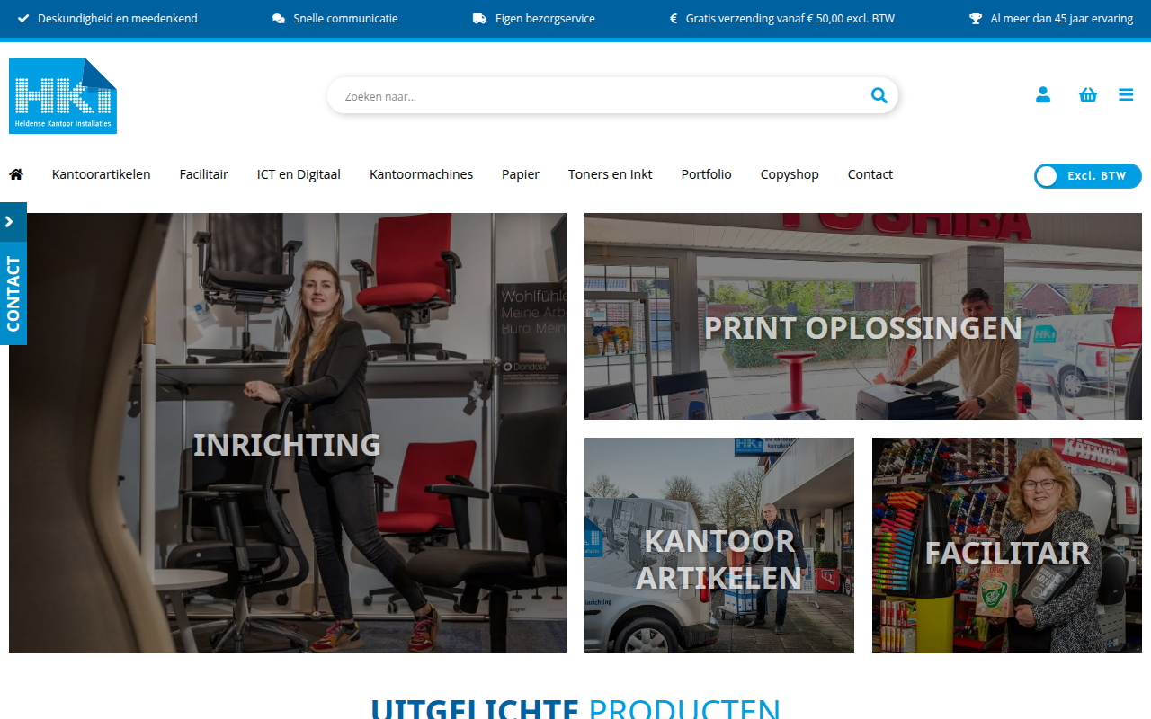 Screenshot van heldense.nl
