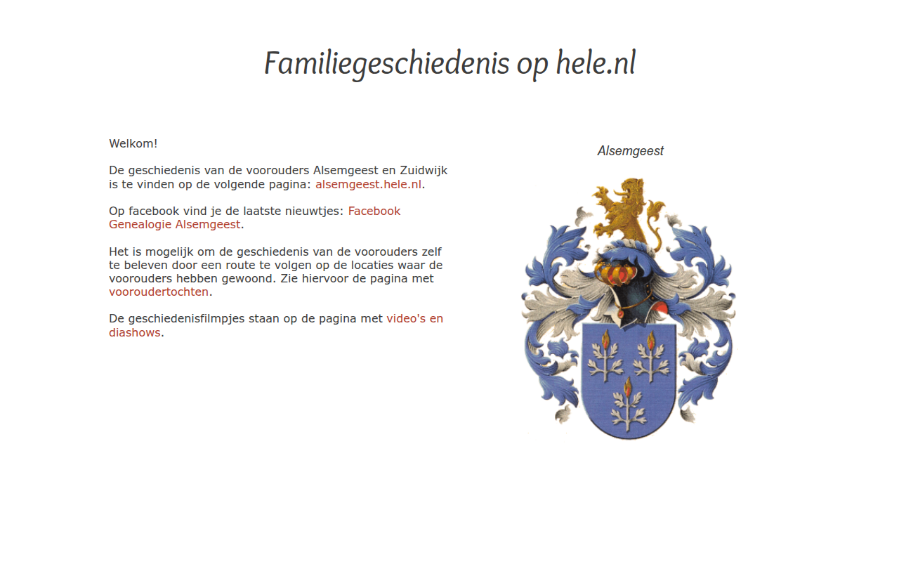 Screenshot van hele.nl
