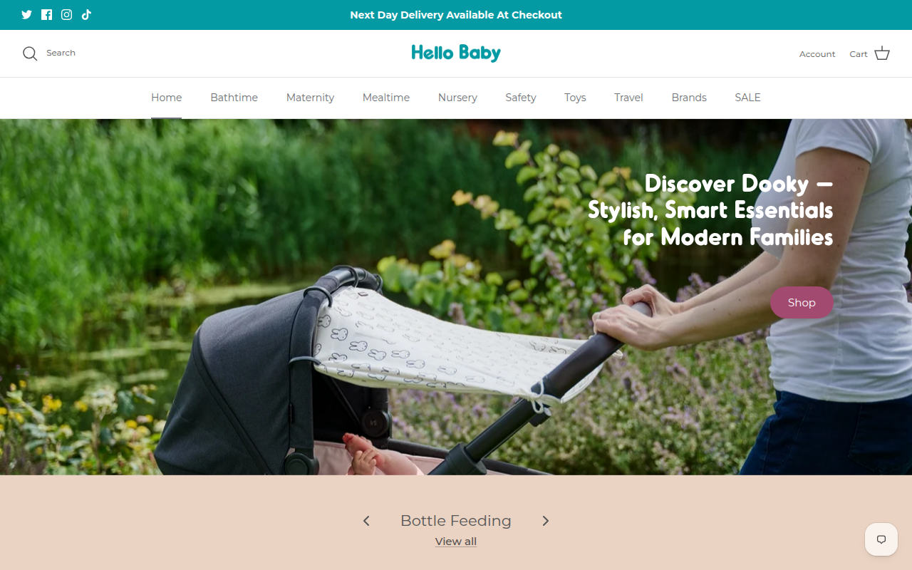 Screenshot van hellobabydirect.com