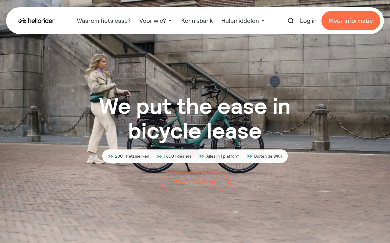 Screenshot van hellorider.com