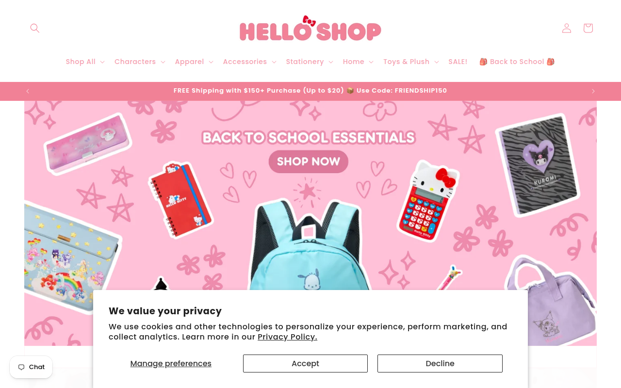 Screenshot van helloshopla.com