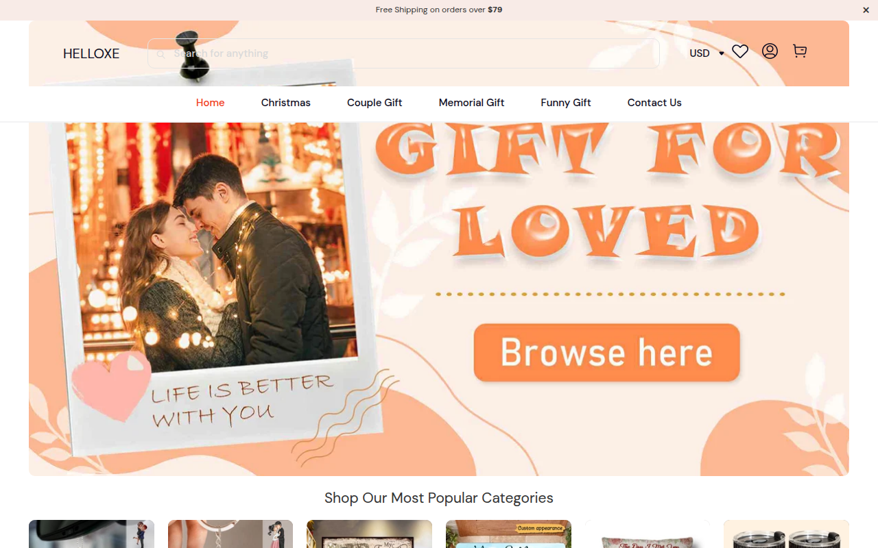 Screenshot van helloxe.com