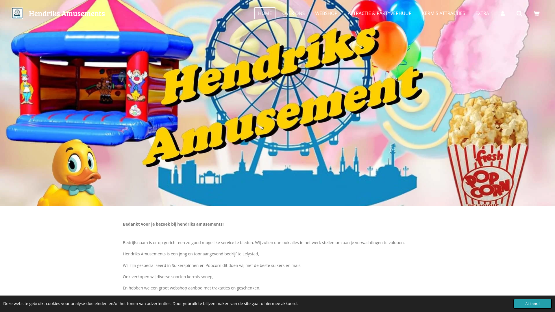Screenshot van Hendriks-amusements