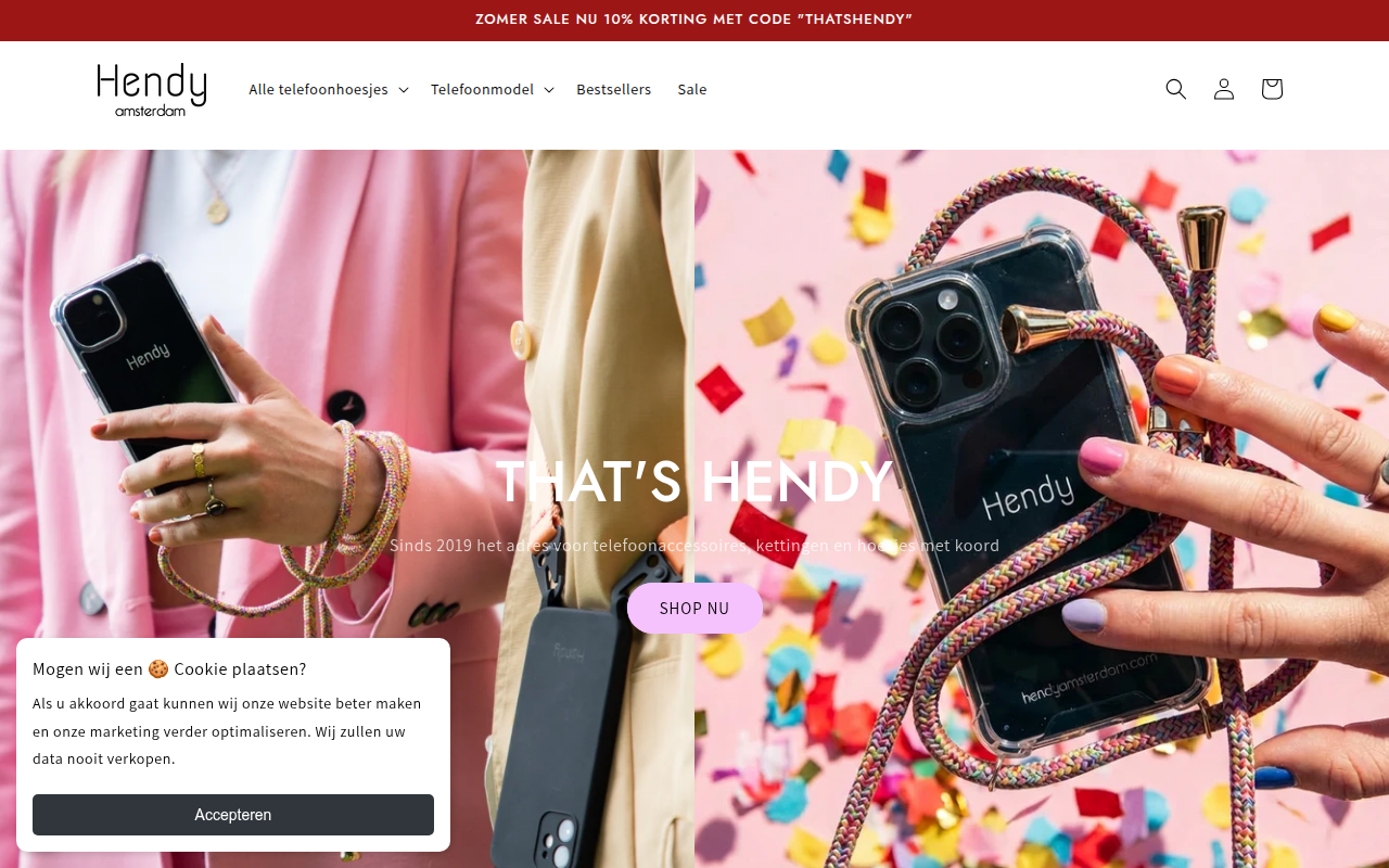 Screenshot van hendyamsterdam.com