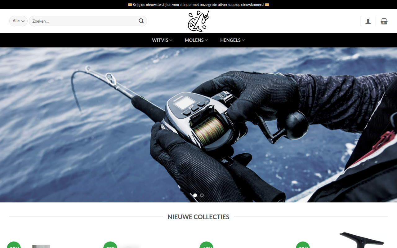 Screenshot van hengelsstore.com