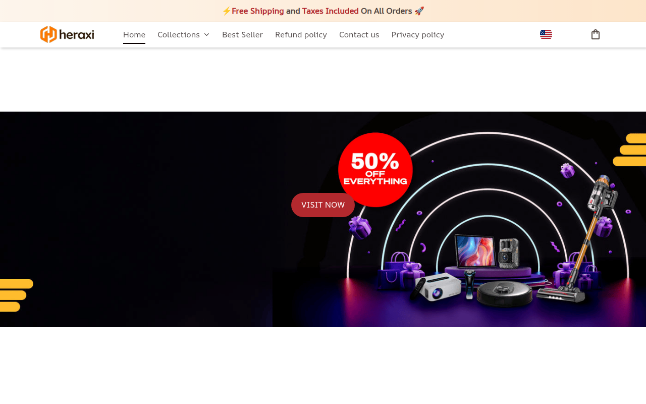 Screenshot van heraxi.com
