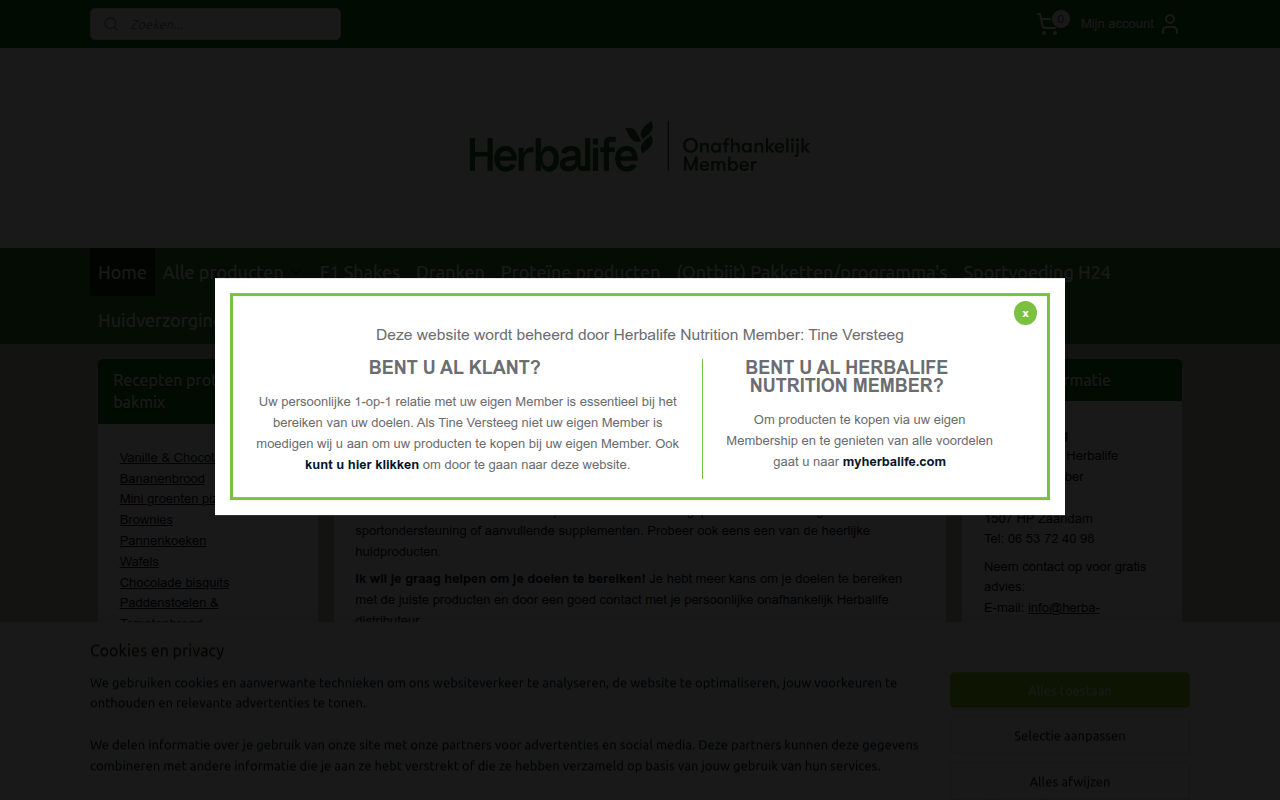 Screenshot van herba-webwinkel.nl