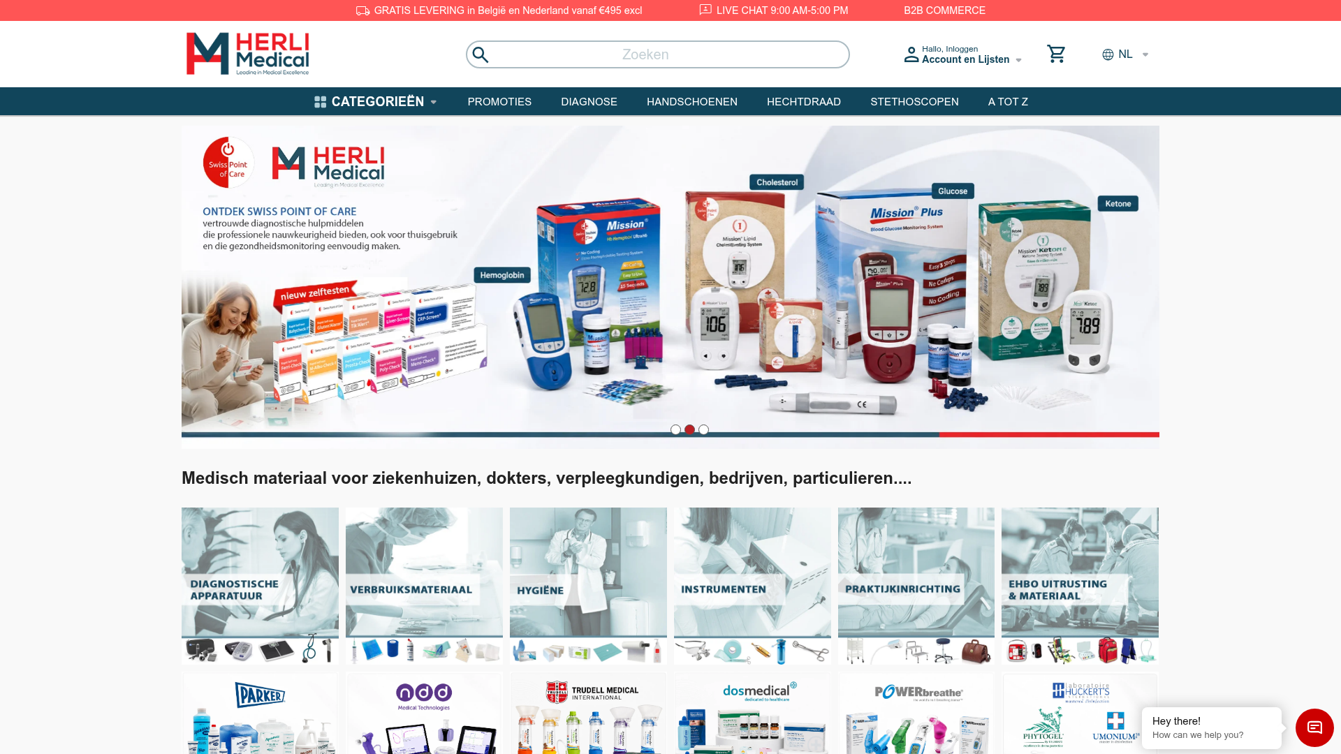 Screenshot van herlimedical.com