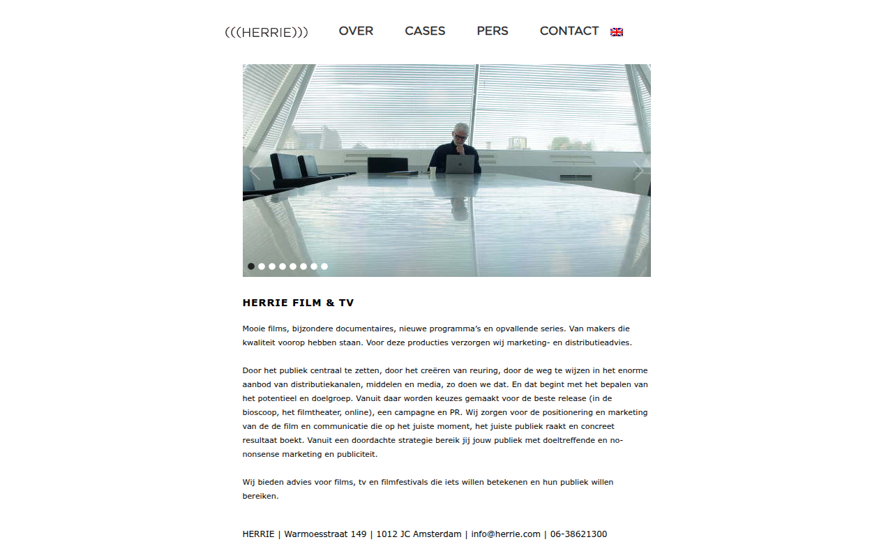 Screenshot van herrie.com
