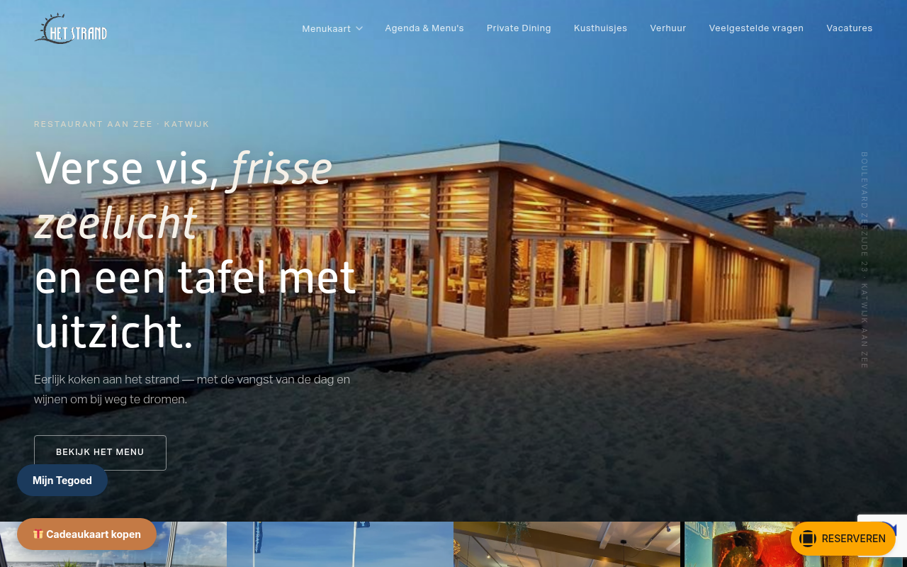 Screenshot van het-strand.nl