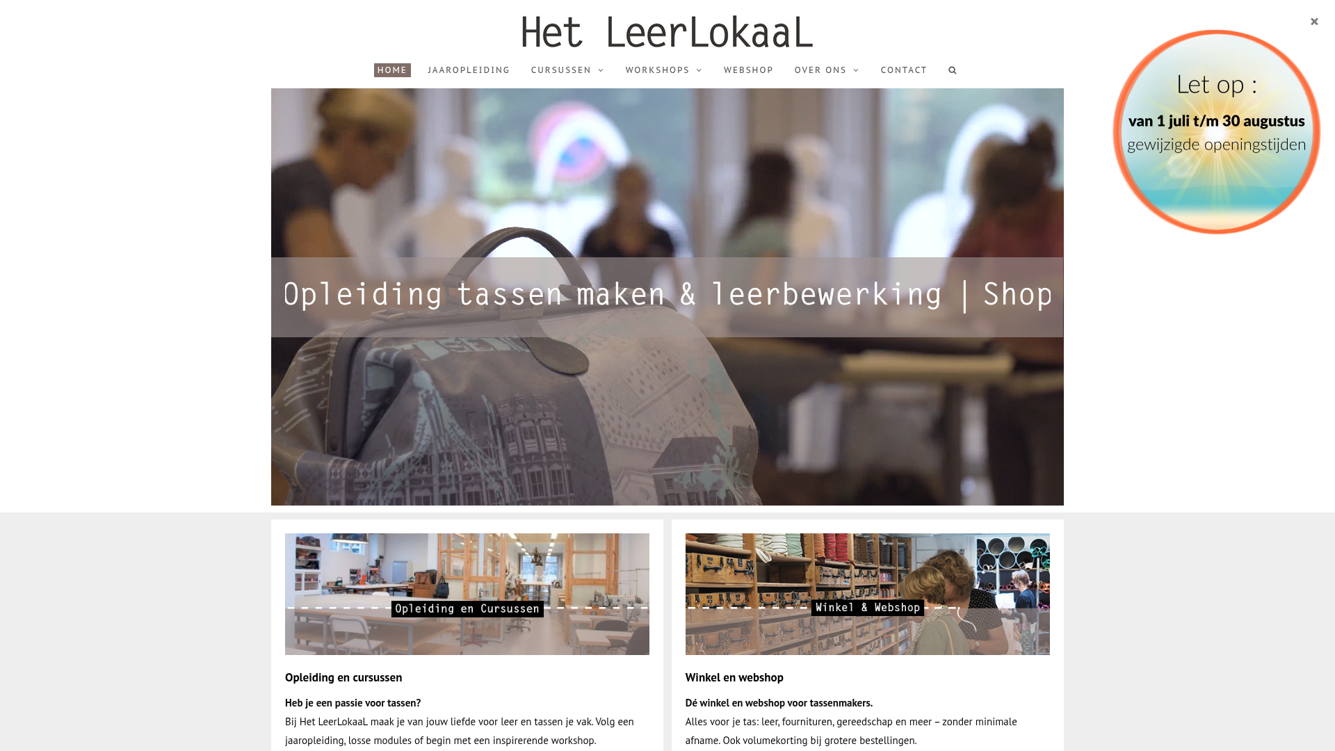Screenshot van hetleerlokaal.nl