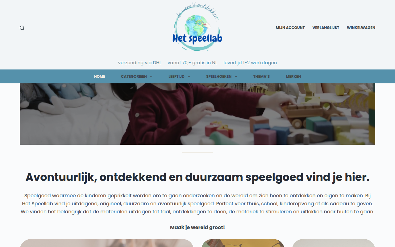 Screenshot van hetspeellab.com
