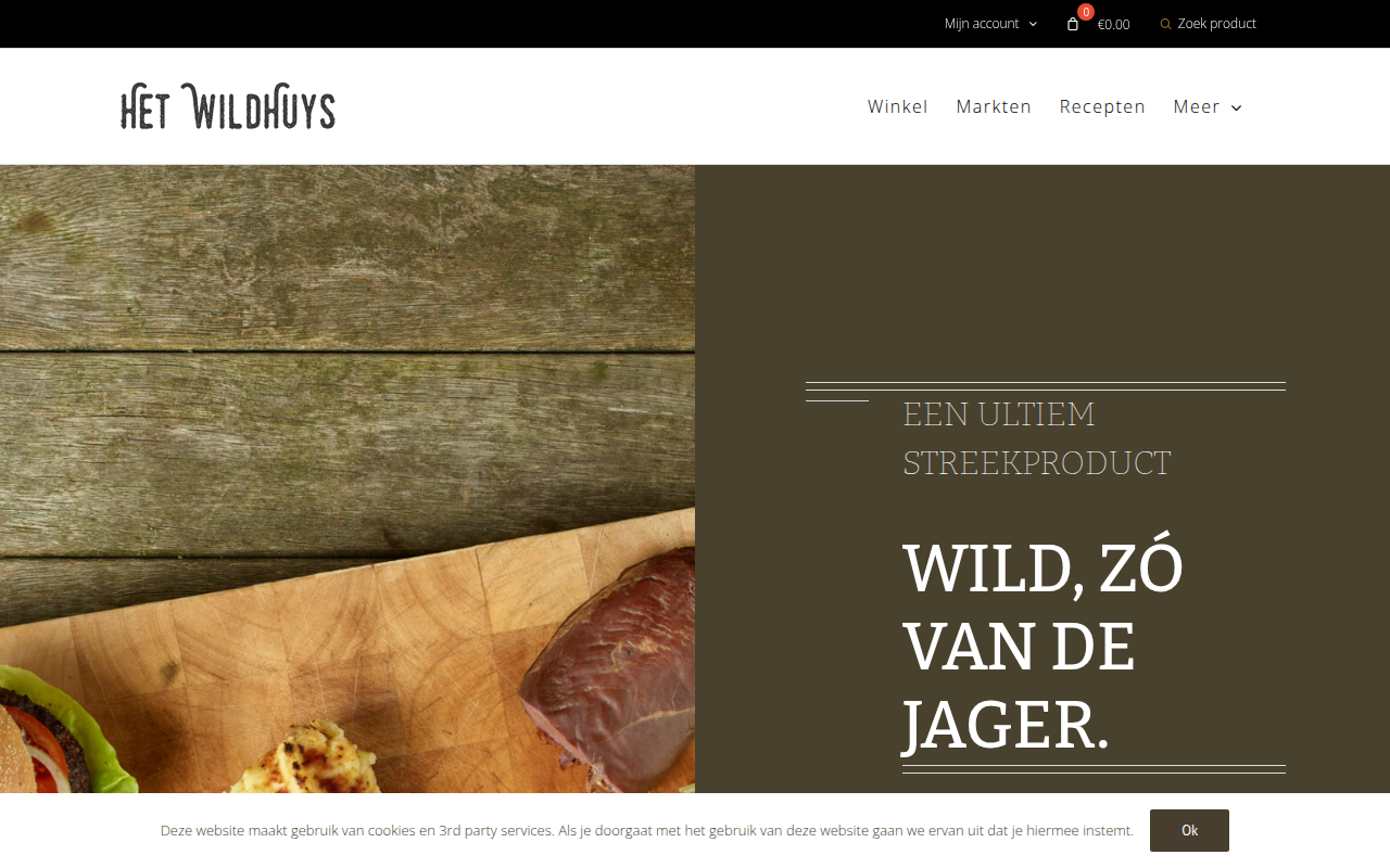 Screenshot van hetwildhuys.nl