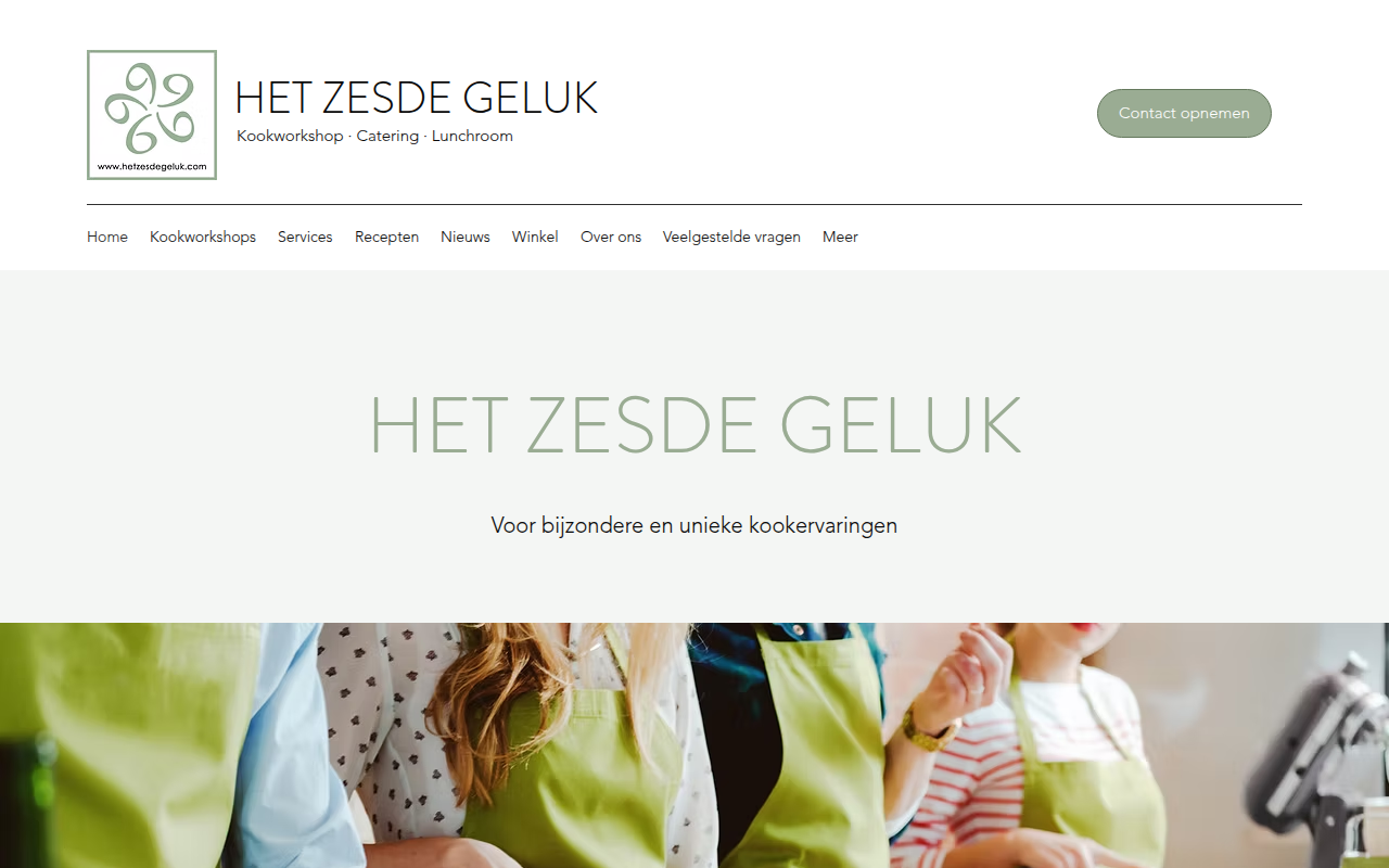 Screenshot van hetzesdegeluk.com