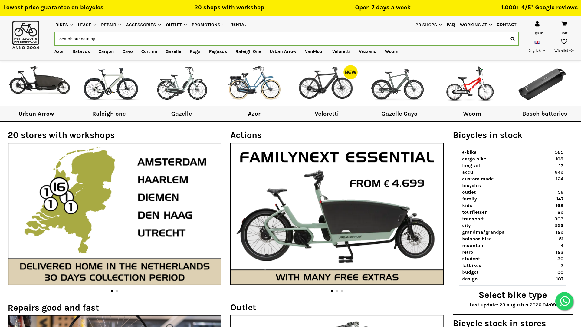 Screenshot van hetzwartefietsenplan.com