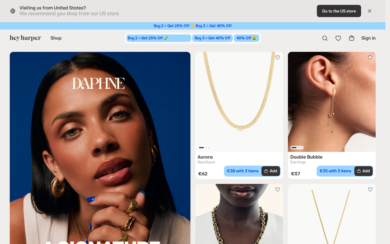 Screenshot van Heyharpershop