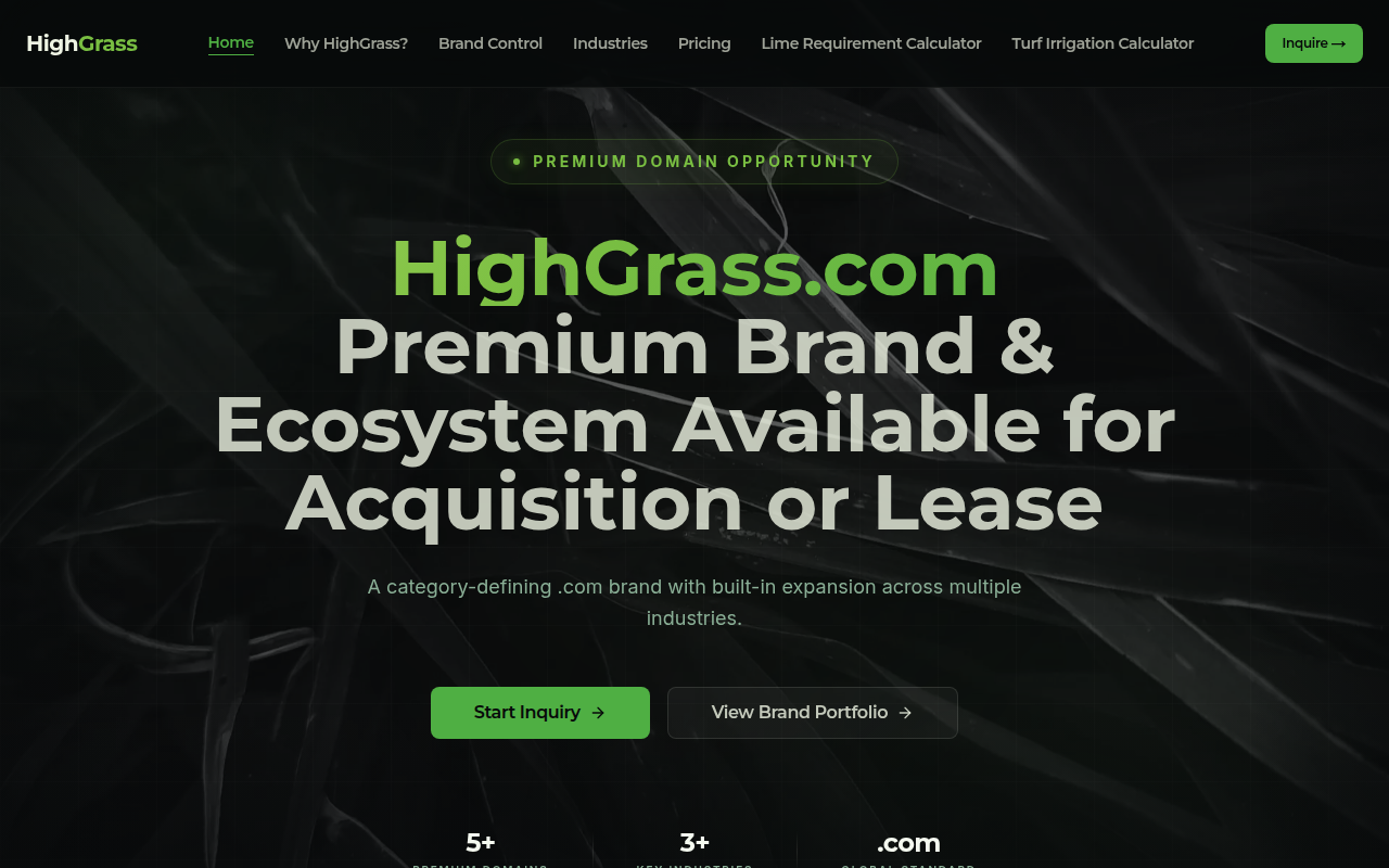 Screenshot van highgrass.com