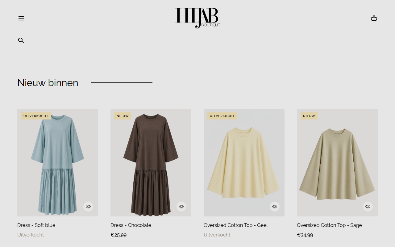 Screenshot van hijabboutique.nl