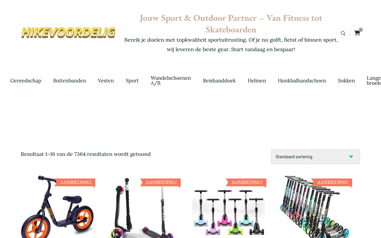 Screenshot van hikevoordelig.com