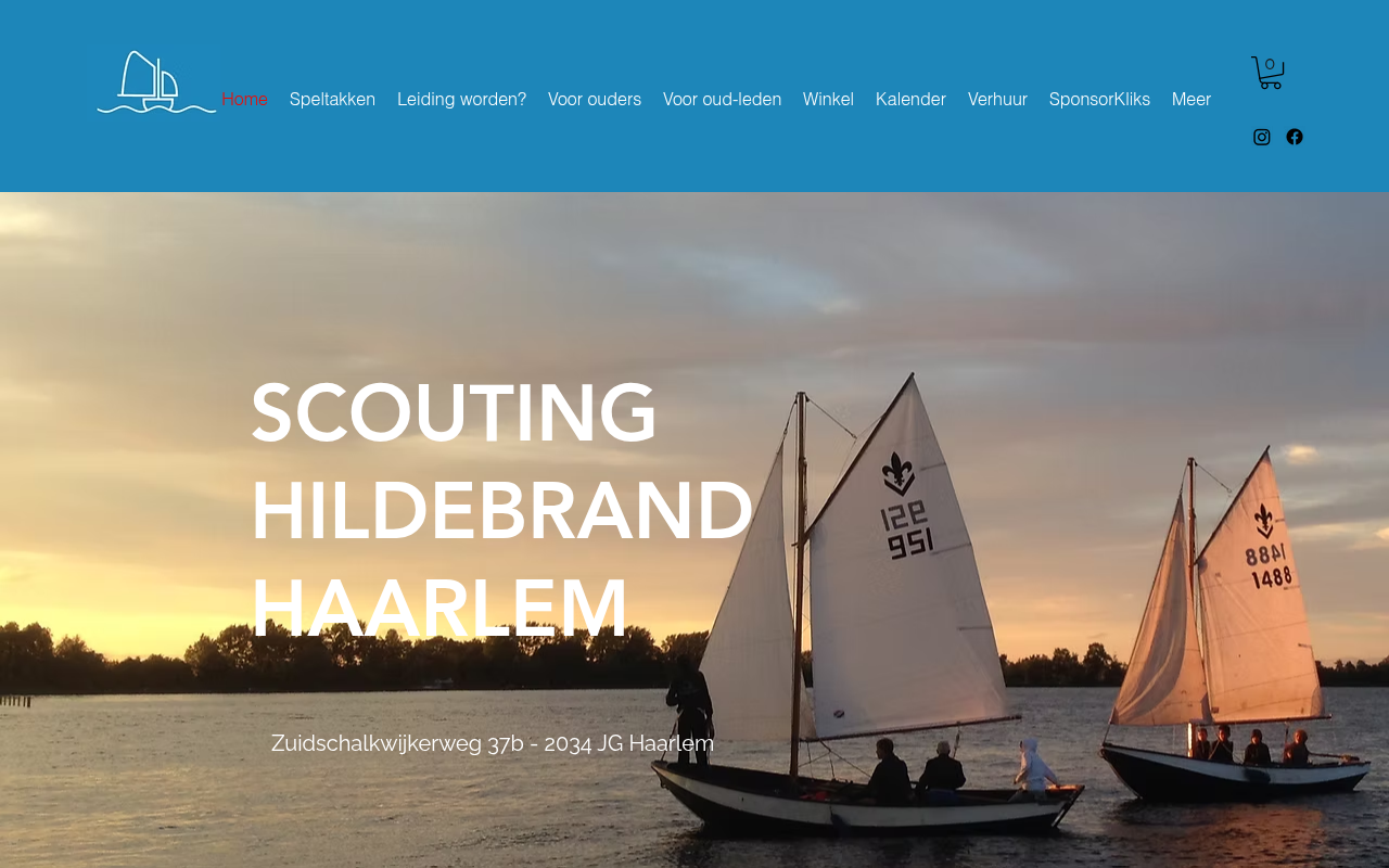 Screenshot van hildebrand.nl