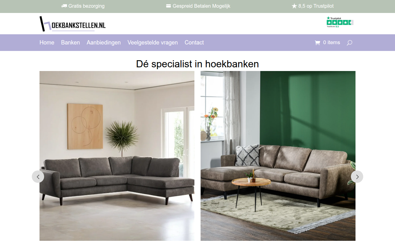 Screenshot van hoekbankstellen.nl