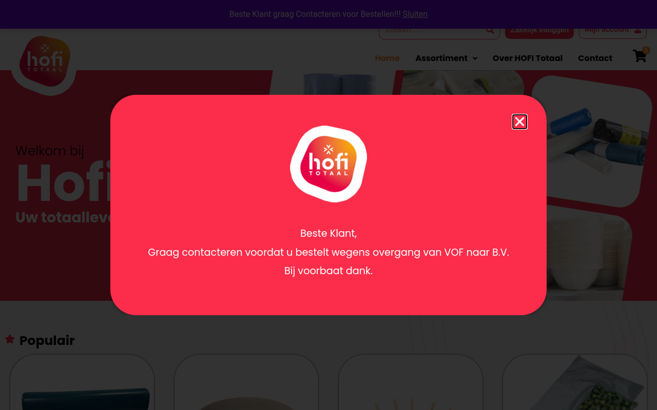 Screenshot van hofitotaal.nl