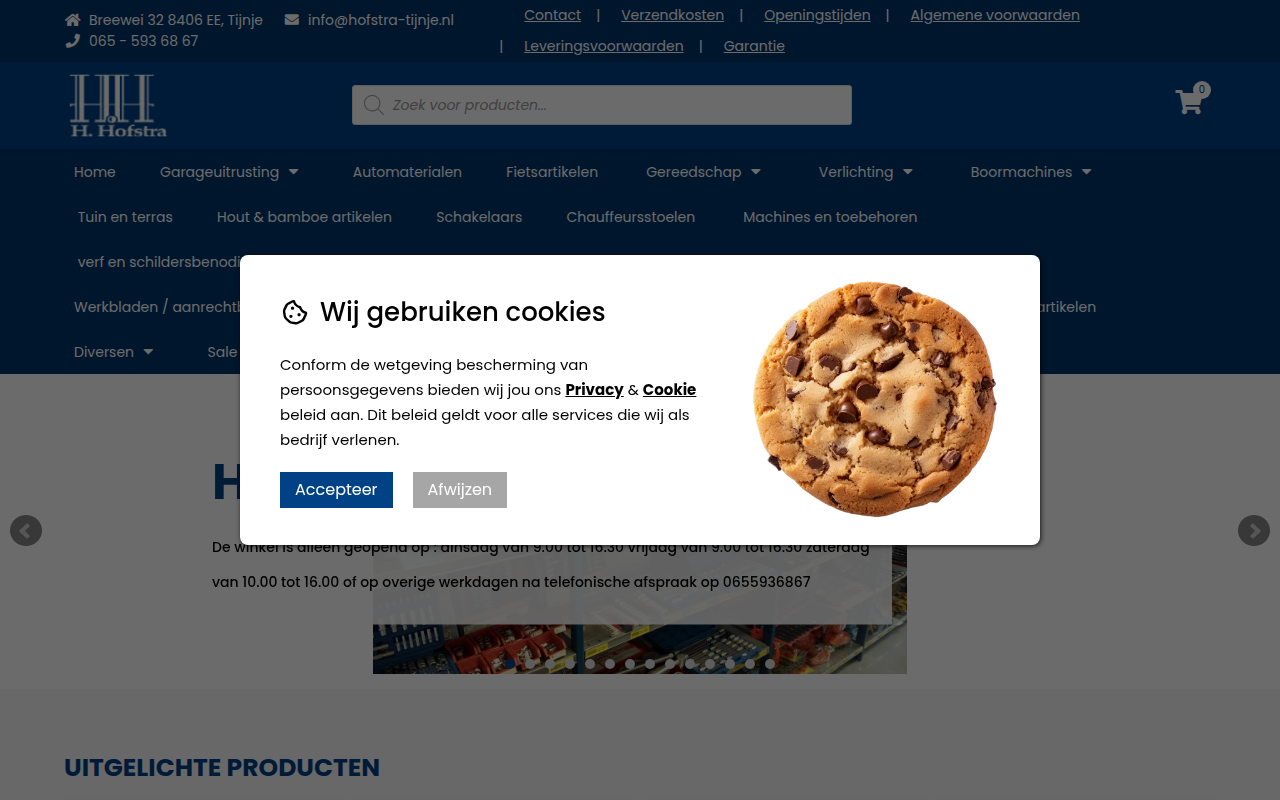 Screenshot van hofstra-tijnje.nl