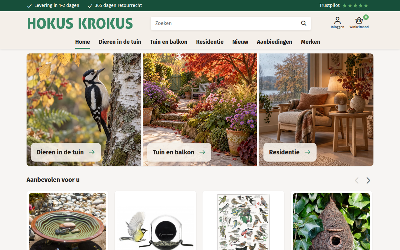 Screenshot van hokuskrokus.nl