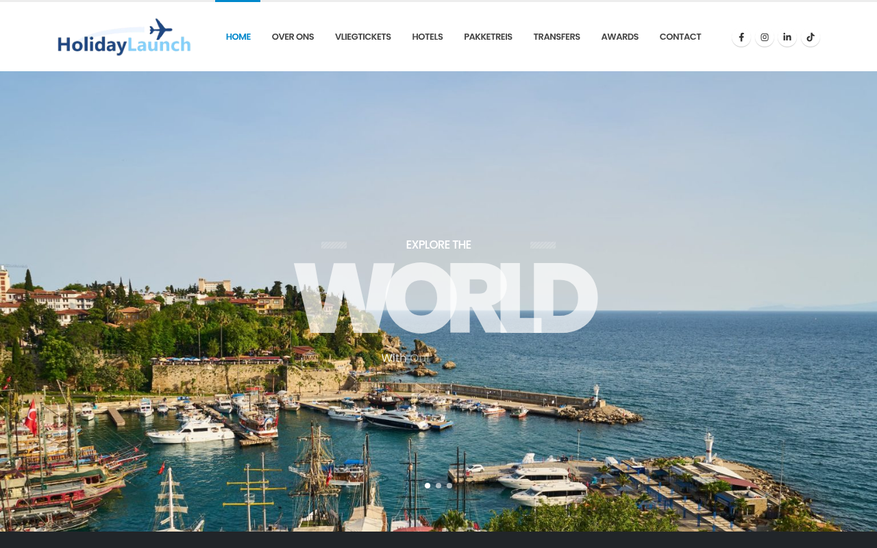 Screenshot van holidaylaunch.com