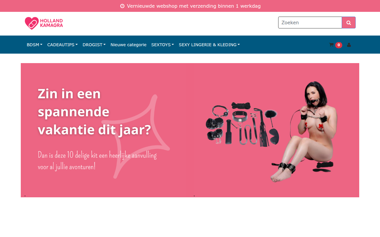 Screenshot van hollandkamagra.nl