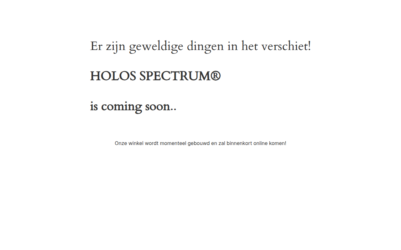 Screenshot van holos-spectrum.com
