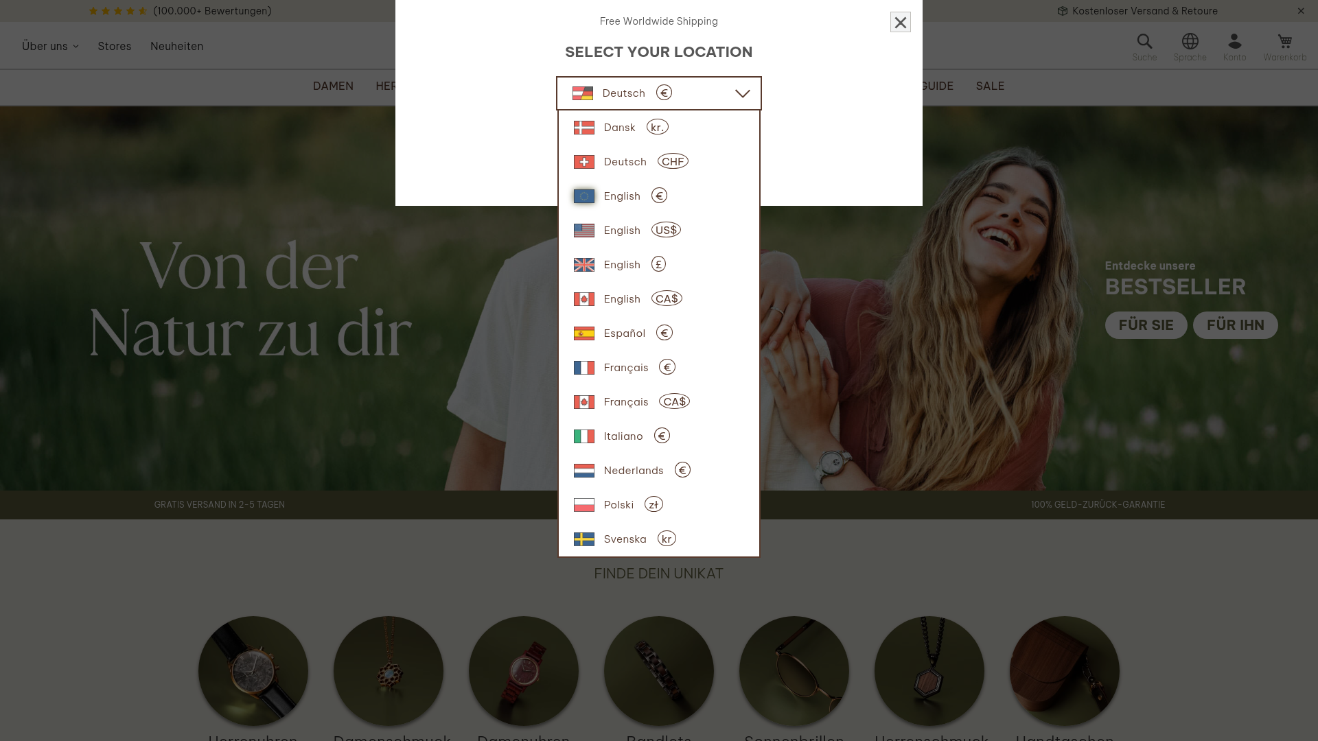 Screenshot van holzkern.com
