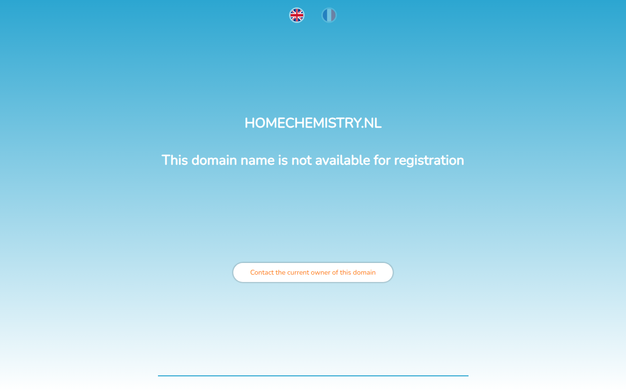 Screenshot van homechemistry.nl