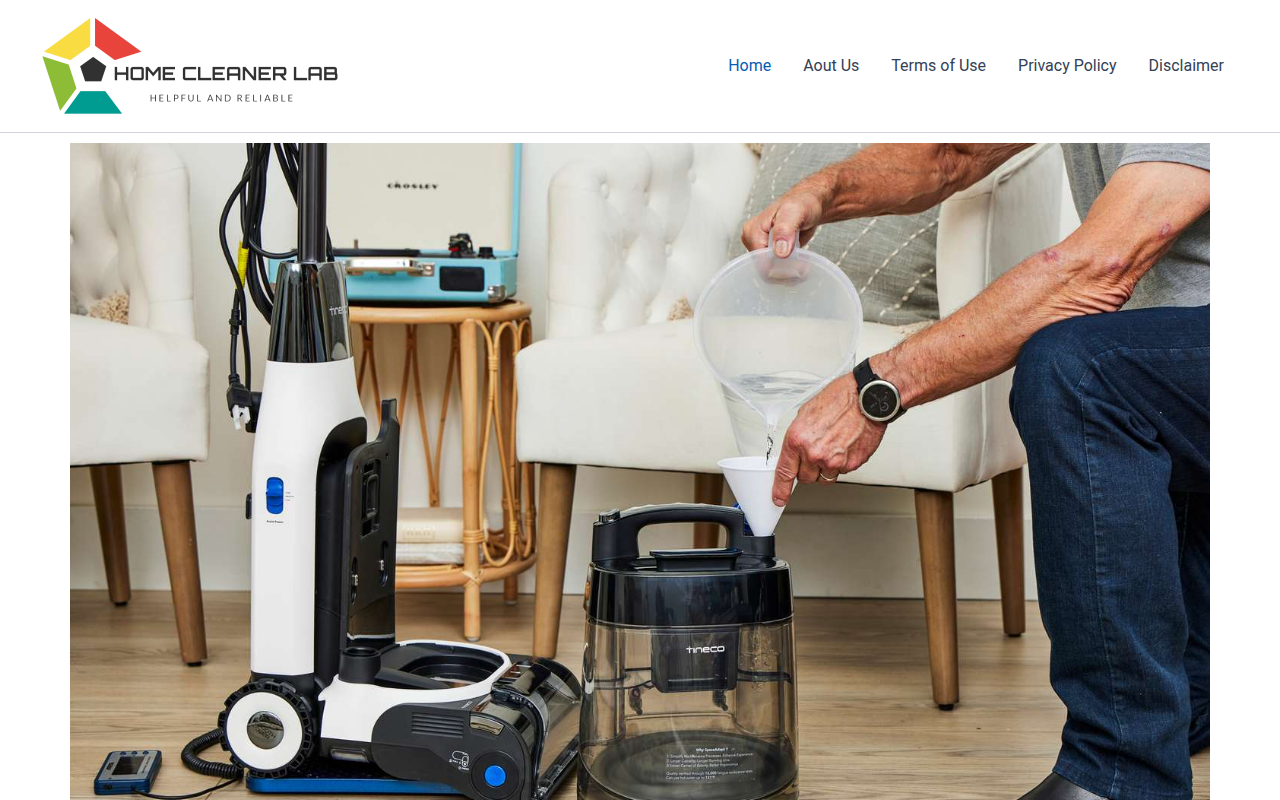 Screenshot van homecleanerlab.com