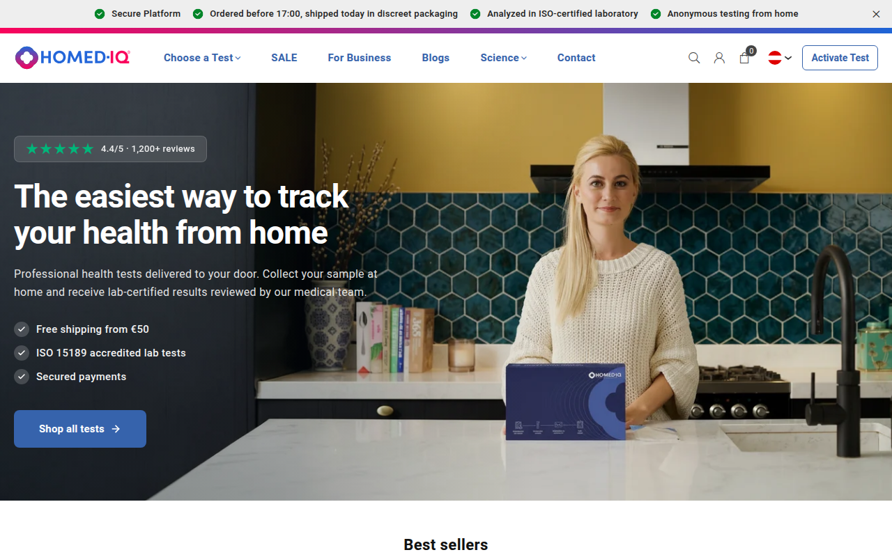 Screenshot van homediq.com