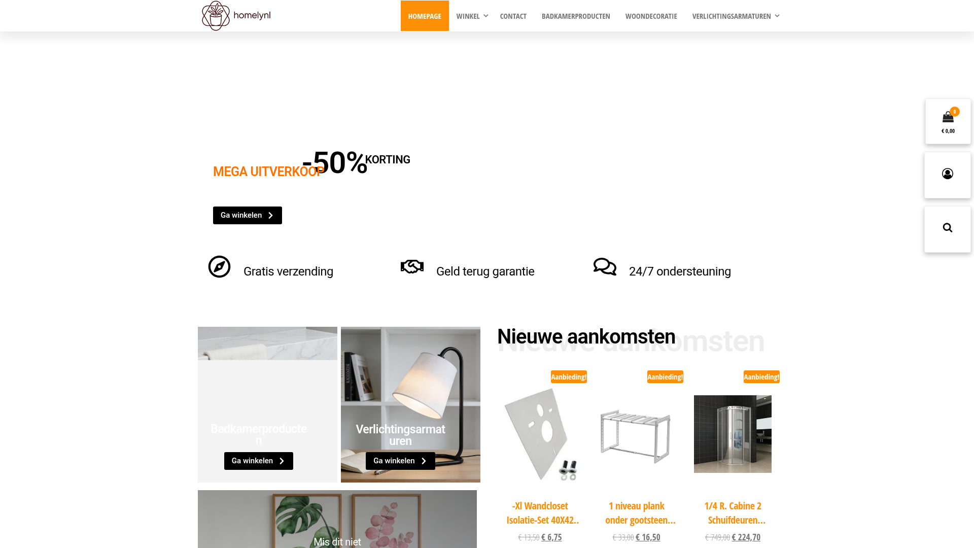 Screenshot van homelynl.com