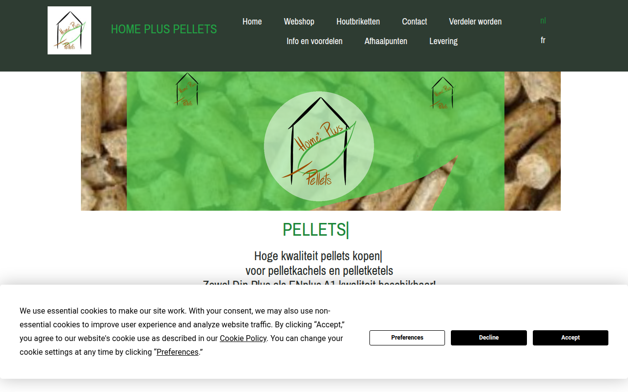 Screenshot van homepluspellets.be