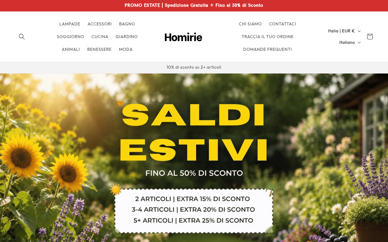 Screenshot van homirie.com