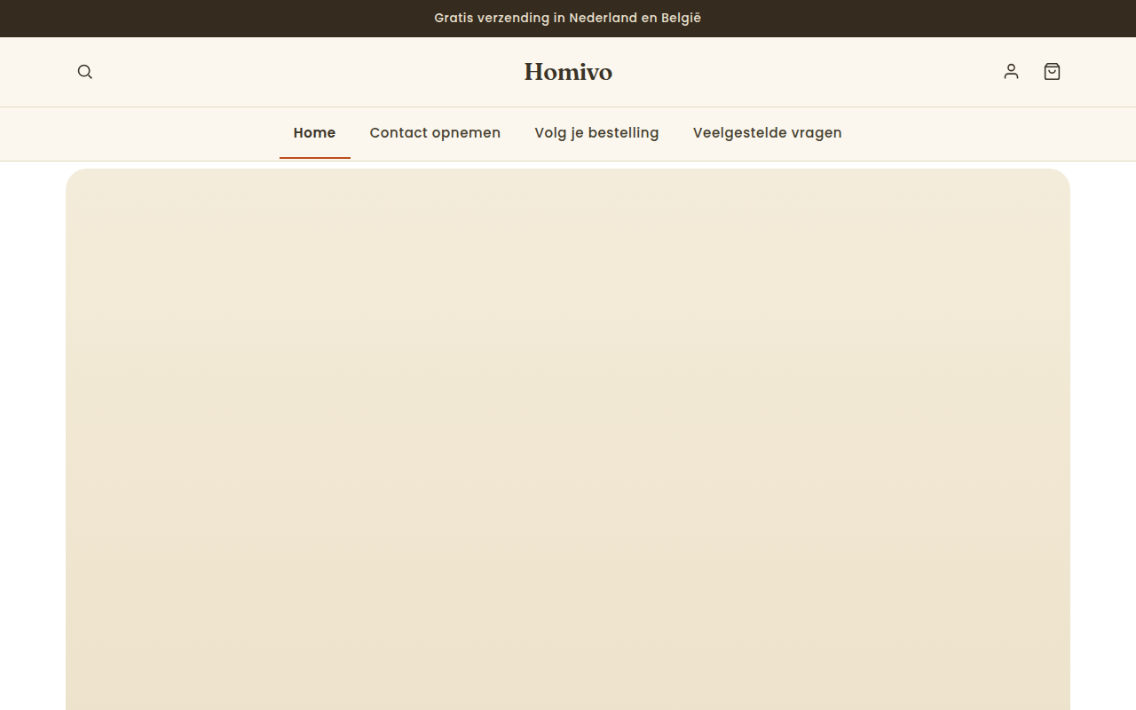Screenshot van homivo.nl