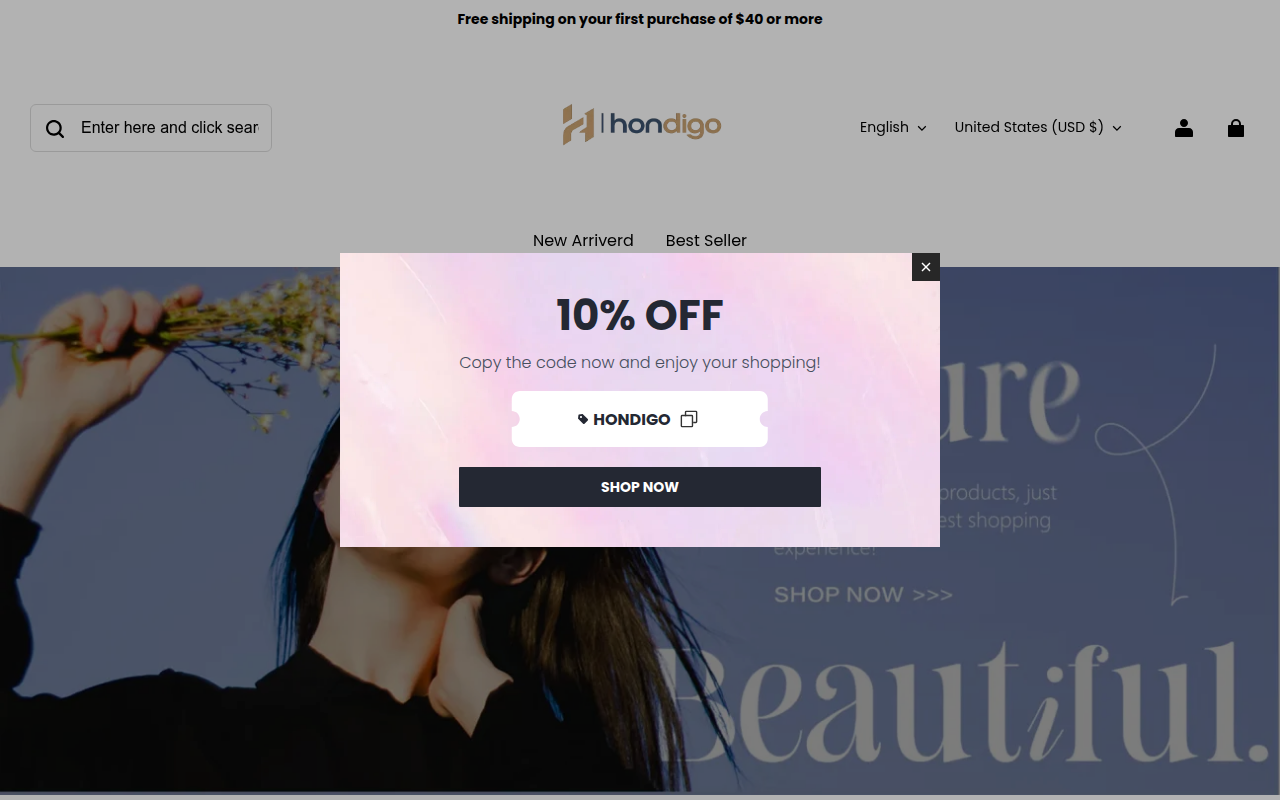 Screenshot van hondigo.com