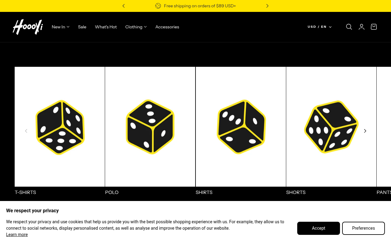 Screenshot van hoooyi.com