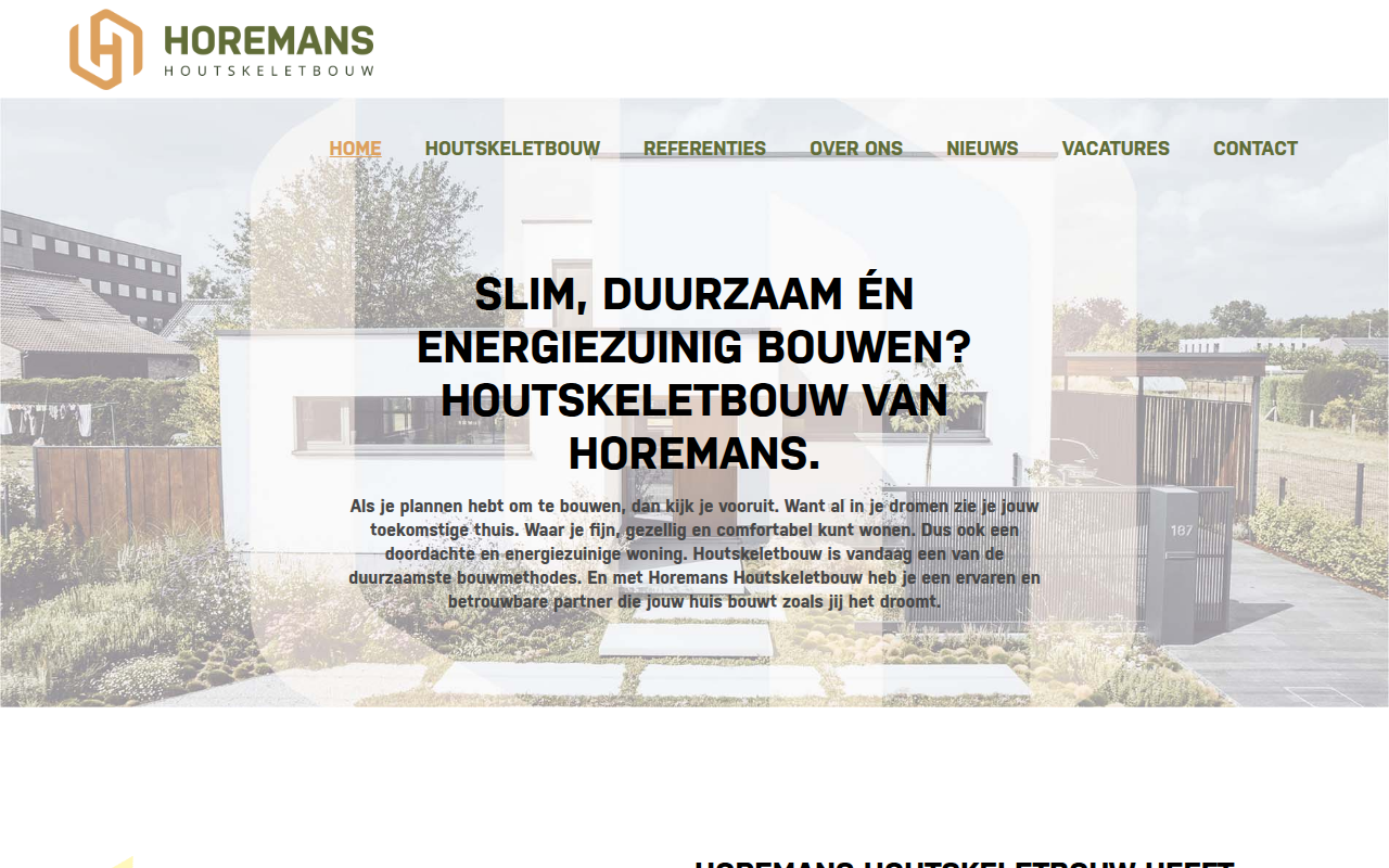 Screenshot van horemans-hsb.be