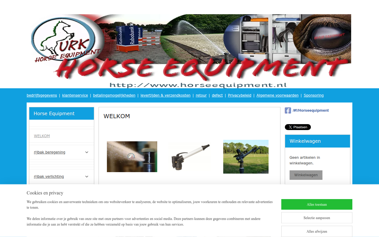 Screenshot van Horseequipment