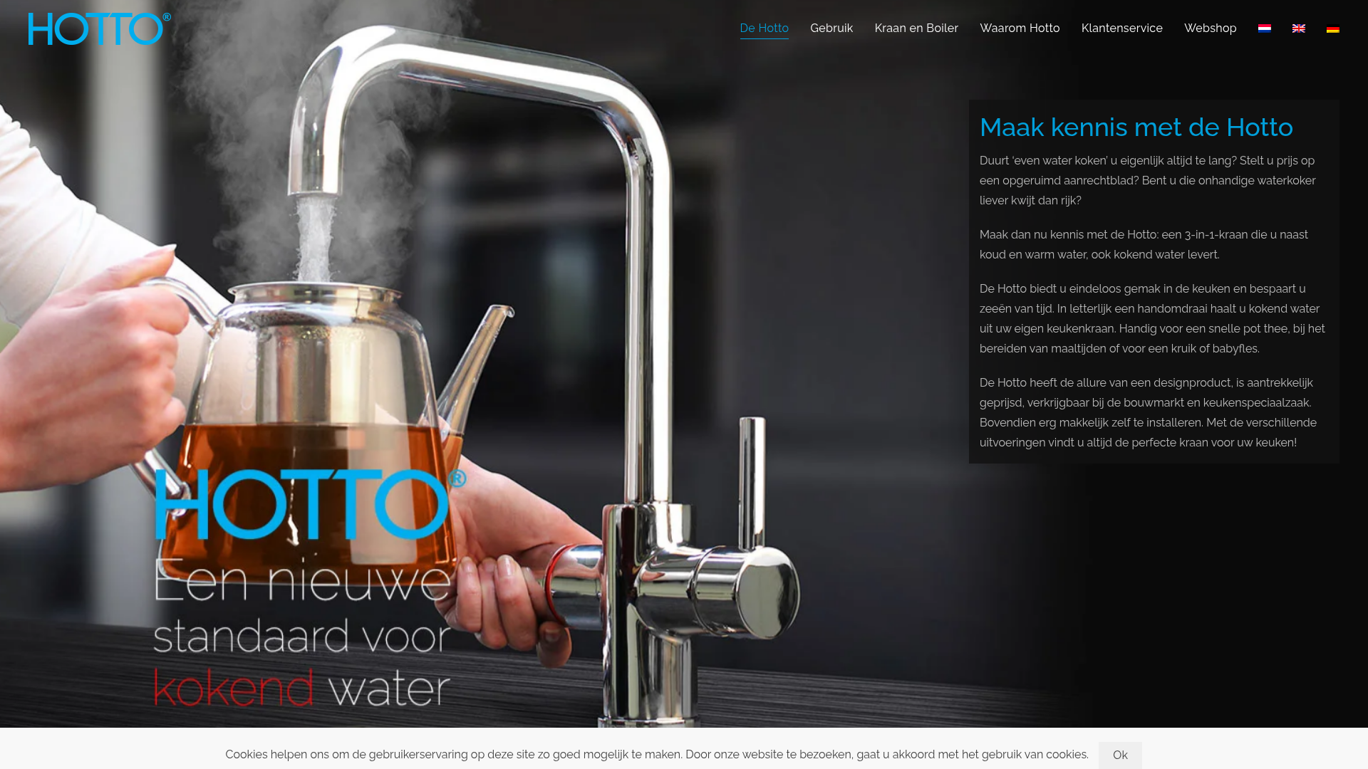 Screenshot van hotto.com