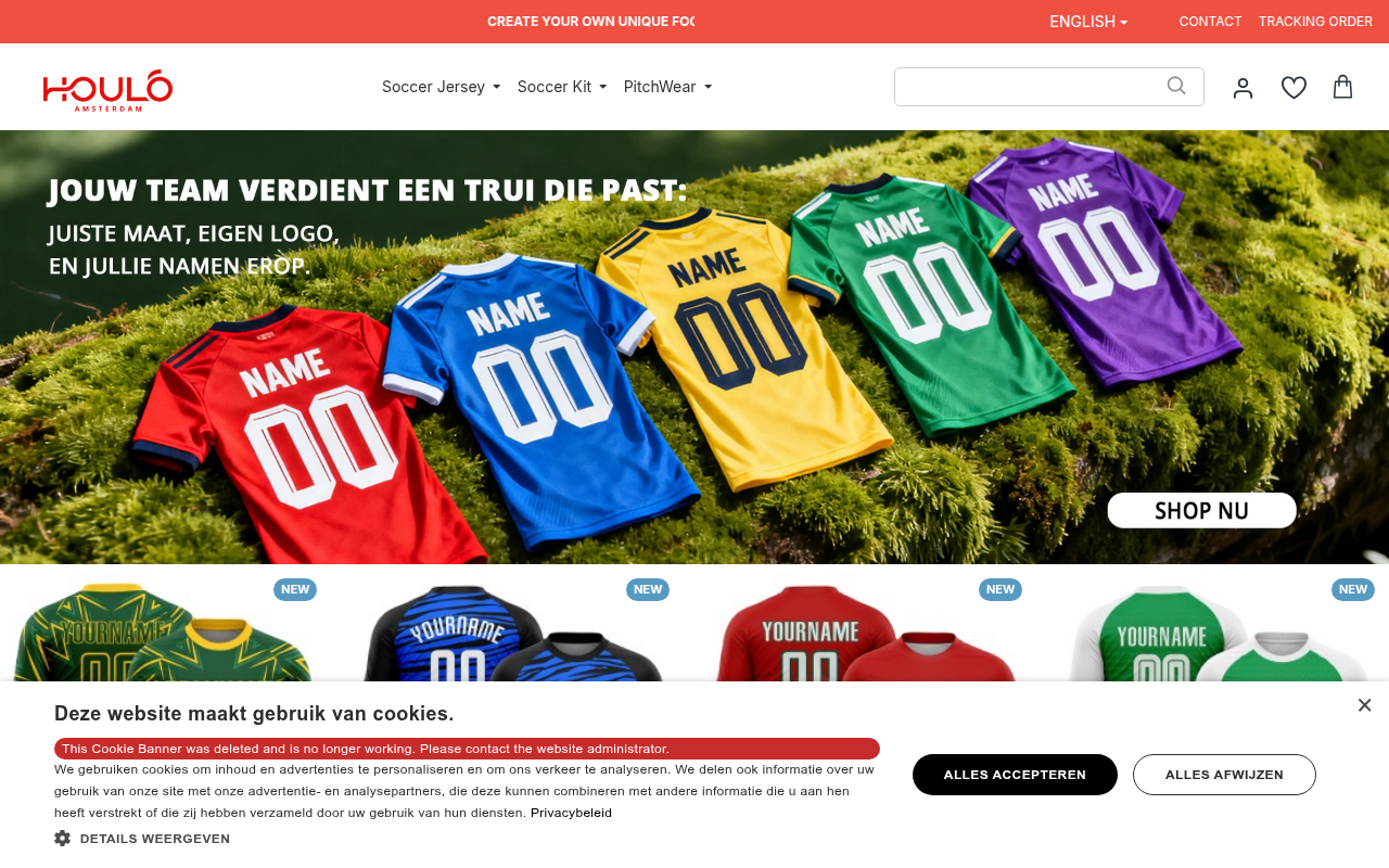 Screenshot van houlo.nl