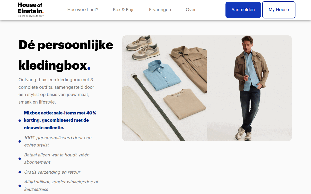 Screenshot van houseofeinstein.nl