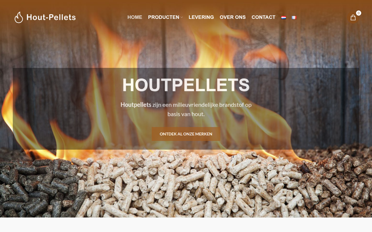 Screenshot van hout-pellets.be